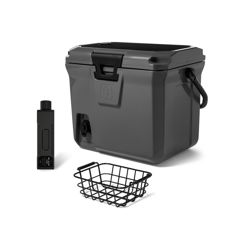 Br Tank 20-Quart Grab + Go Cooler Bundle | Charcoal - Modern First-Sip