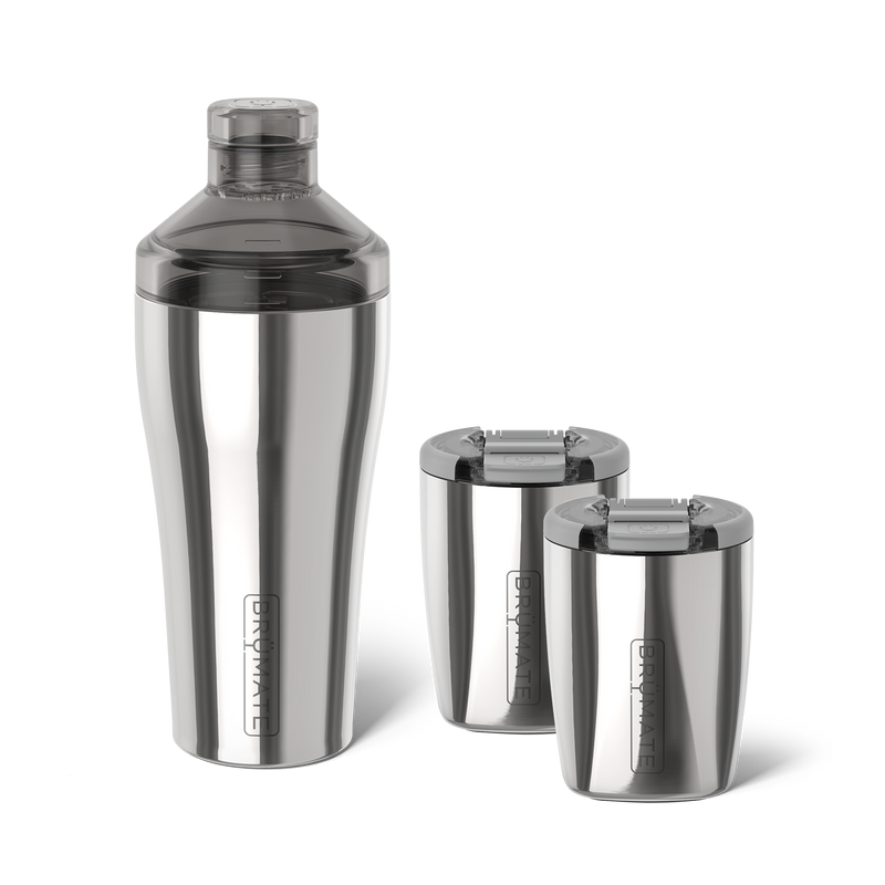 Cocktail Shaker + Rocks Bundle | Polished Stainless | 22/12oz - All-Day Flavor-Bundle