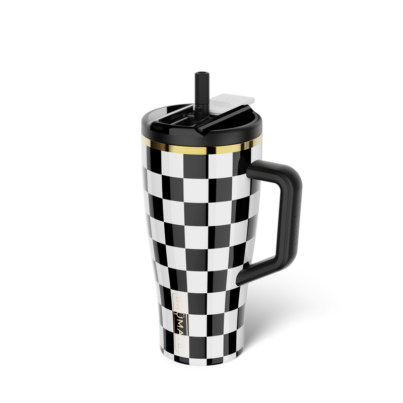 Era Flip 30oz | Black & White Checker - Travel Beverage