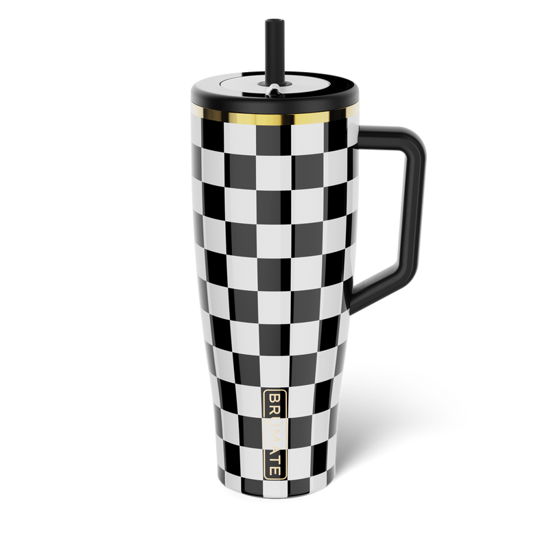 Era 40oz | Black & White Checker - Everyday Bottle