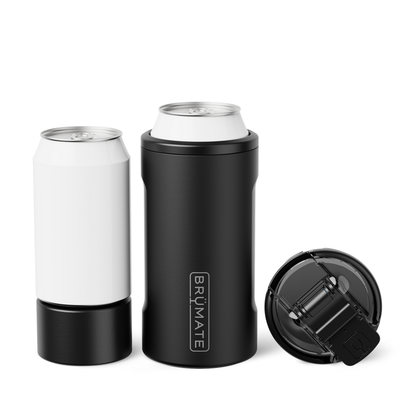 Hopsulator Trio | Matte Black | 12/16oz Standard Cans - Travel Companion