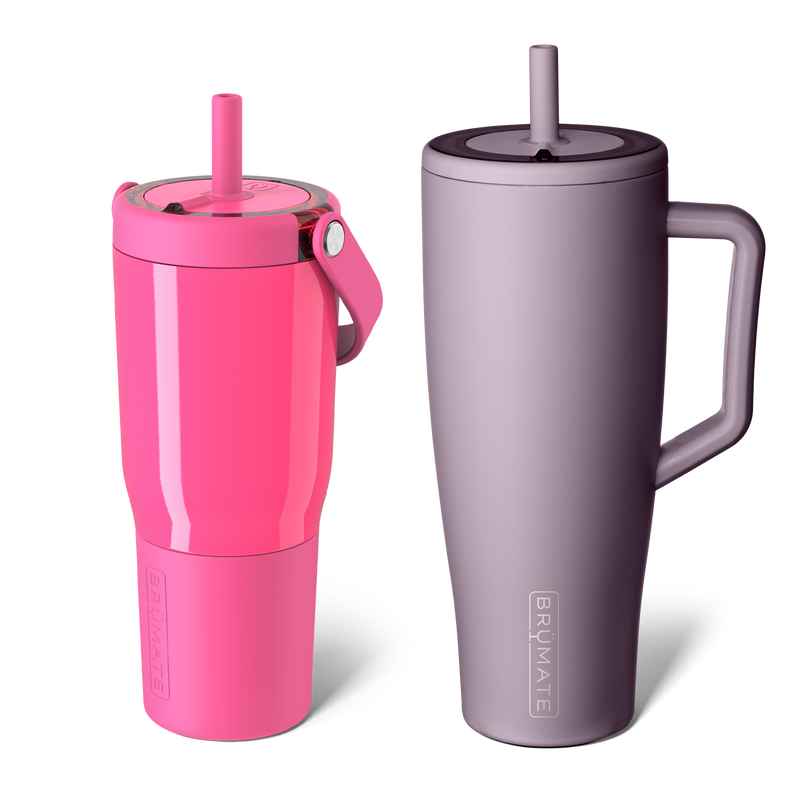 Resa 25oz + Era 40oz Bundle | Neon Pink & Lilac Dusk - Travel Hydration-Kit