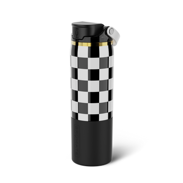 Rise 25oz | Black & White Checker - Signature Travel-Mug