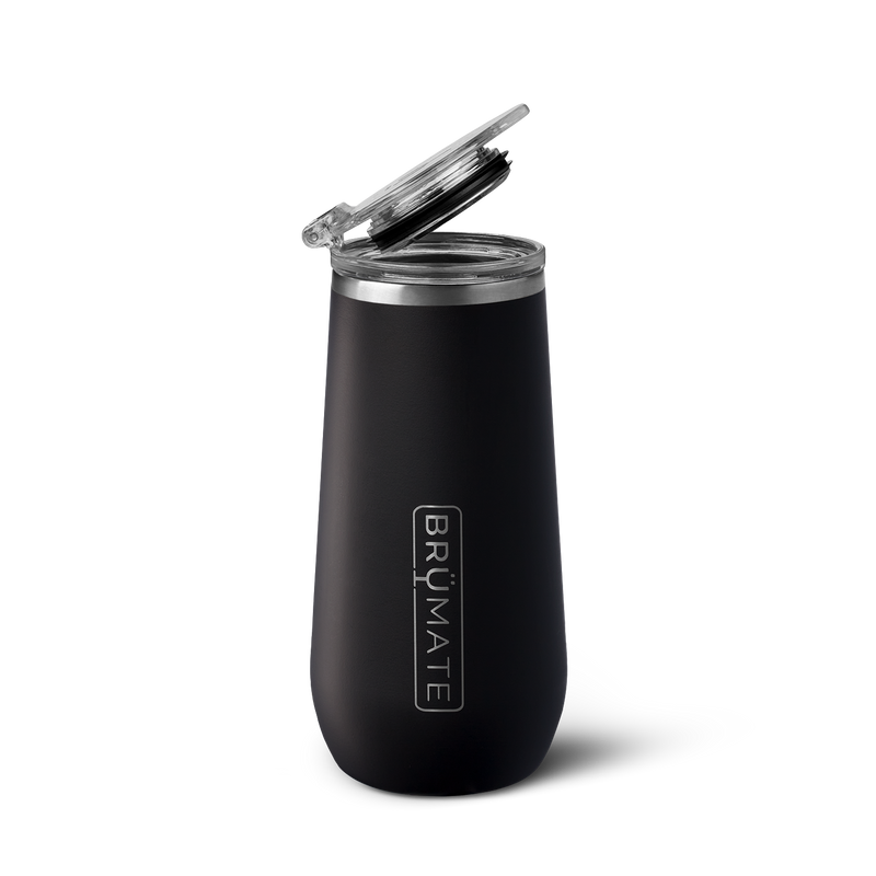 Champagne Flute | Matte Black | 12oz - Home Pour